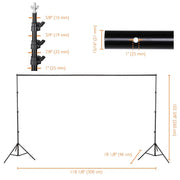 Yescom 10'x 8' 6" Adjustable Photography Background Support Image