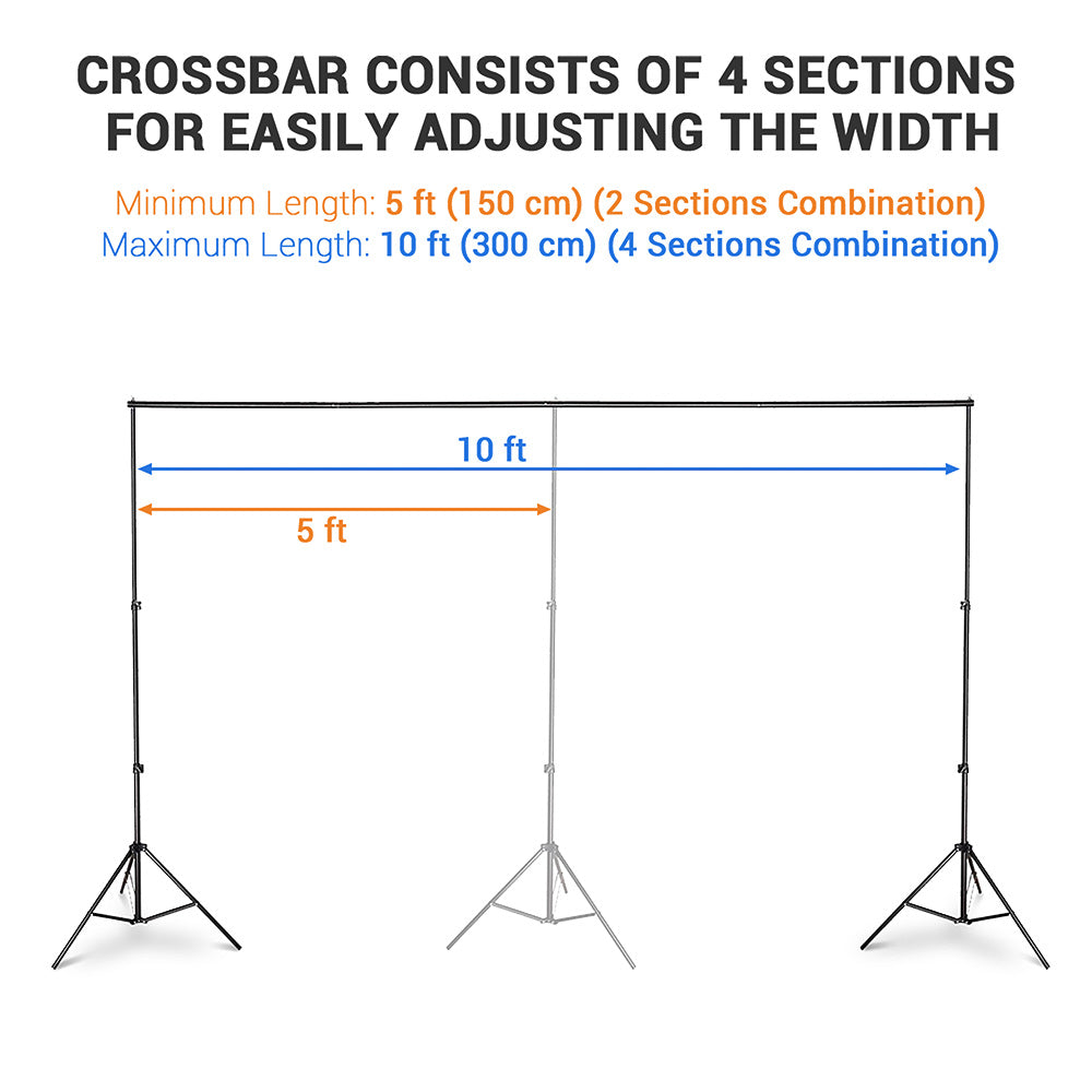 Yescom 10'x7' Adjustable Photography Background Support Image