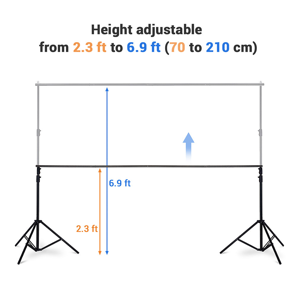 Yescom 10'x7' Adjustable Photography Background Support Image