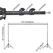 Yescom 10'x7' Adjustable Photography Background Support Image