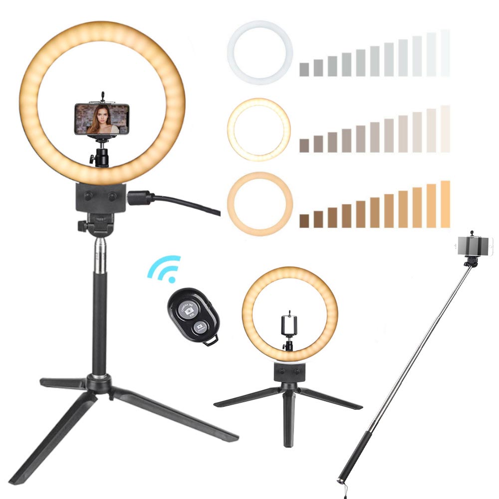 Yescom 8" Ring Light w/ Stand Angeleye Photo Video Social Lighting Image