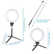 Yescom 8" Ring Light w/ Stand Angeleye Photo Video Social Lighting Image