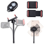 Yescom 7" Dual Ring Light RGB Selfie Mirror Phone Holder Remote Image