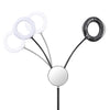 Yescom 7" Dual Ring Light Dimmable Selfie Mirror Phone Holder Remote