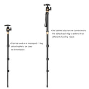 Yescom Pro Aluminum DSLR Camera Tripod Monopod & Ball Head Image