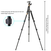 Yescom Pro Aluminum DSLR Camera Tripod Monopod & Ball Head Image