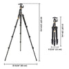 Yescom Pro Aluminum DSLR Camera Tripod Monopod & Ball Head