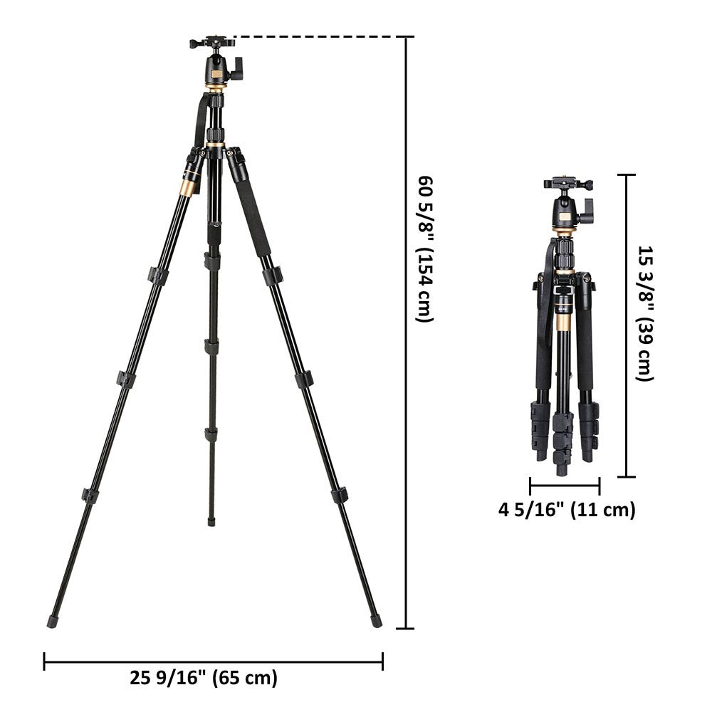 Yescom Pro Aluminum DSLR Camera Tripod Monopod & Ball Head Image