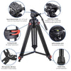 Yescom 71in Adjustable Camera Tripod Kit 3-Height 360 Fluid Head w/ Bag