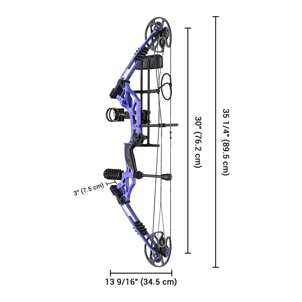 Yescom Archery Compound Bow Kit & 12 Carbon Arrows Fishing Bow Image