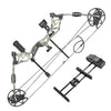 Yescom Archery Compound Bow Kit & 12 Carbon Arrows Fishing Bow