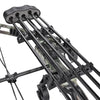 Yescom Archery Compound Bow Kit & 12 Carbon Arrows Fishing Bow