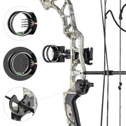 Yescom Archery Compound Bow Kit & 12 Carbon Arrows Fishing Bow Image