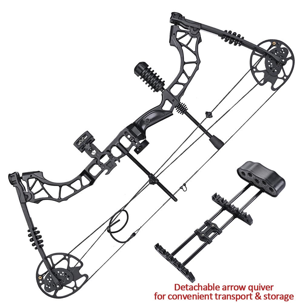 Yescom Compound Bow Kit Archery Bow and 12 Carbon Arrows Image