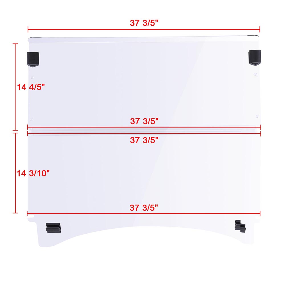 Yescom Golf Clear Windshield Fold Down Acrylic for Club Car Precedent Image