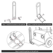 Yescom Safety Grab Bar Rear Seat for Golf Cart EZGO Genesis 150 Image