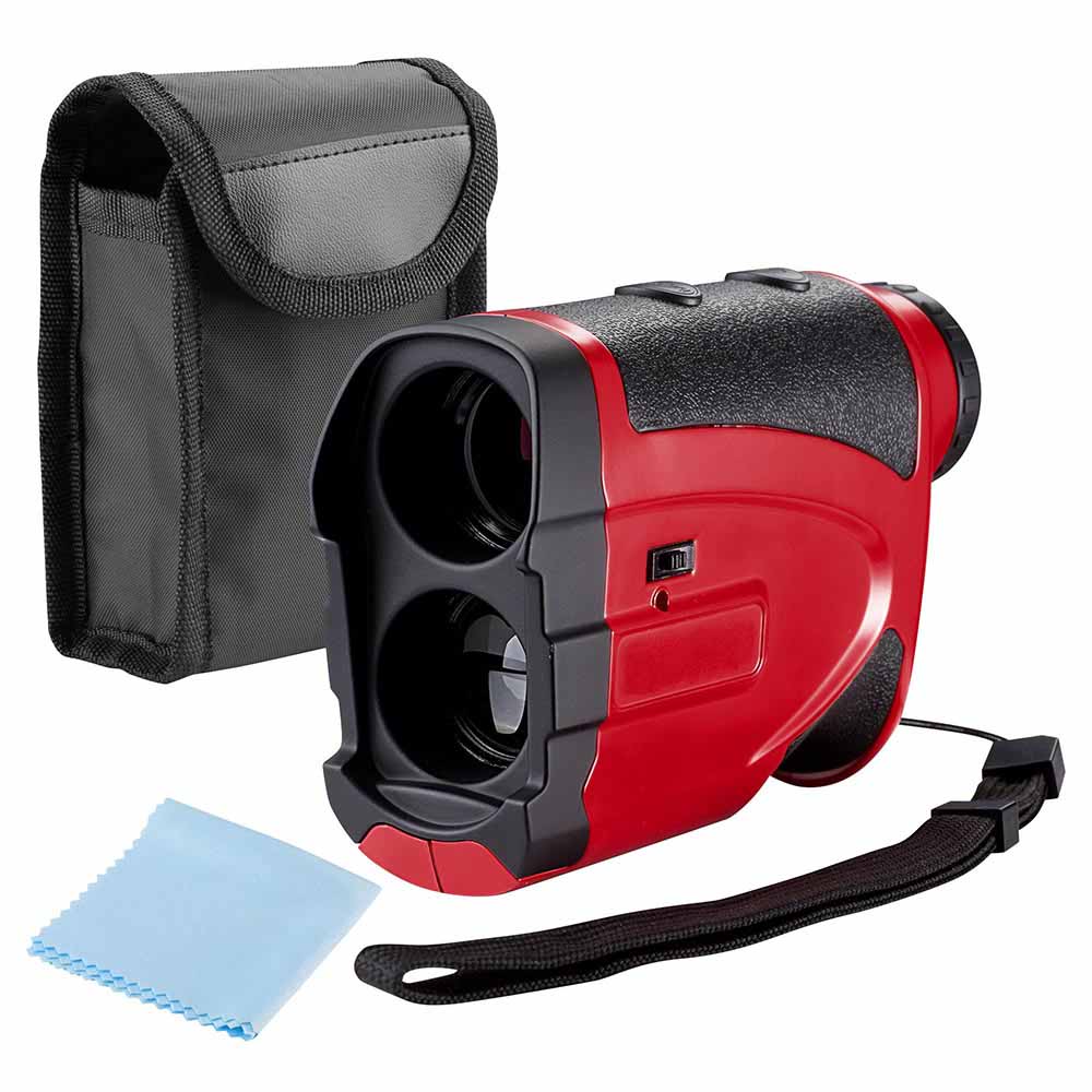 Yescom Golf Rangefinder Laser 6X 25 1000 Yards w/ Bag, Red Image