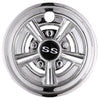 Yescom SS Golf Cart Hub Caps Set (4) 8 in Chrome EZGO Club Car Yamaha