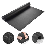 Yescom 3/16" Black Yoga Mat Workout Gym Floor Mat 6.5x3ft Image