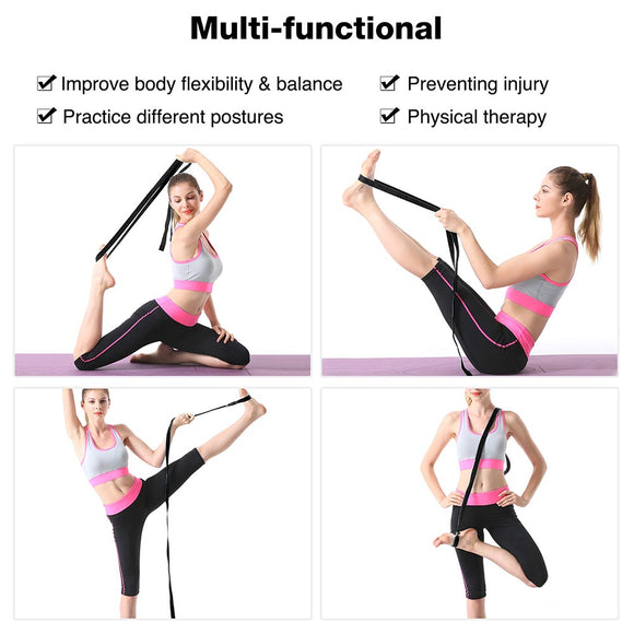 Yescom Stretch Strap with Door Anchor Yoga Swing Dancers Gymnastics Image