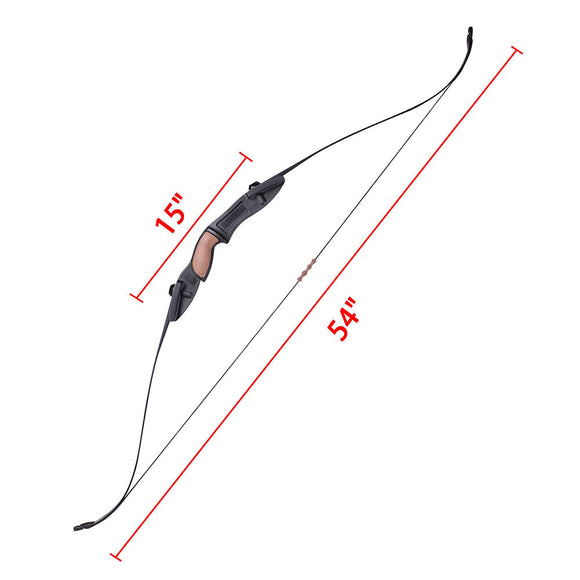 Yescom Archery Recurve Bow Takedown Left & Right Hand 54in 28lbs Image