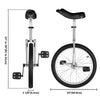 Yescom 20 inch Unicycle Wheel Frame Color Optional