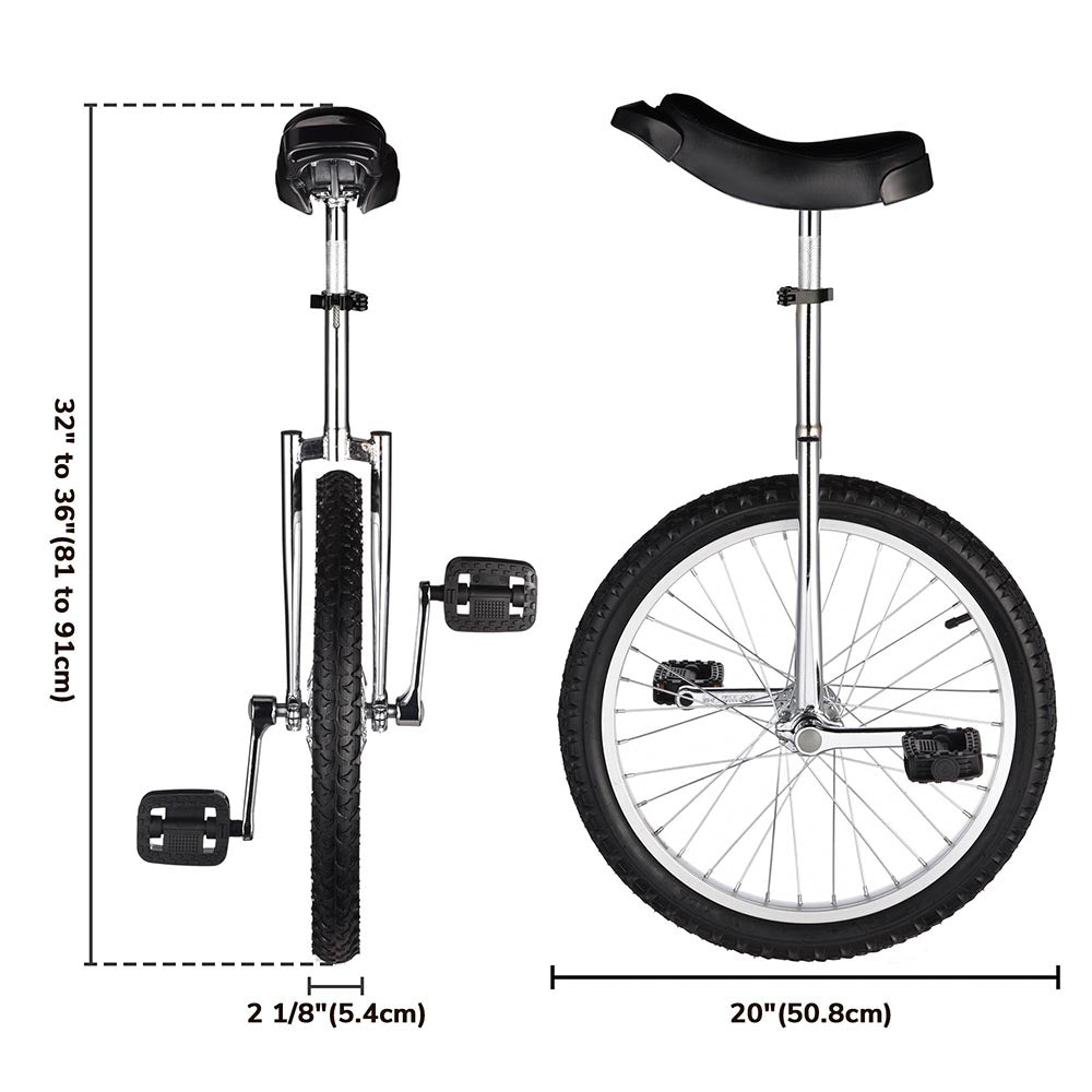 Yescom 20 inch Unicycle Wheel Frame Color Optional Image