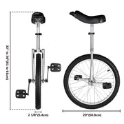 Yescom 20 inch Unicycle Wheel Frame Color Optional Image