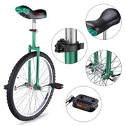 Yescom 24 inch Unicycle Wheel Frame Color Optional, Green Image