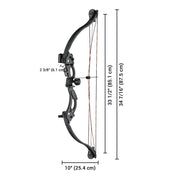 Yescom Youth Beginner Archery Compound Bow Set & 4 Arrows Image