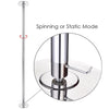 Yescom 12ft Spinning Static Dancing Pole Removable D45mm