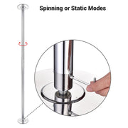 Yescom Spinning Static Removable Dance Pole D45mm 9ft Image