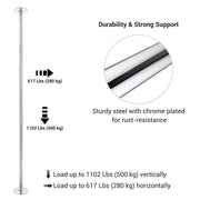 Yescom 10' Spinning Dance Pole Kit Removable D45mm Image