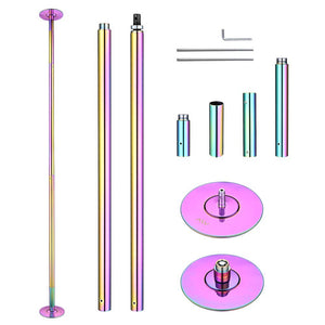 Yescom Colorful Spinning Pole Portable Dancing Pole Fitness D45mm