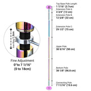 Yescom 11.5ft Colorful Portable Spinning Pole Image