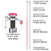 Yescom 12.6ft Silicone Portable Spinning Pole D45mm Image