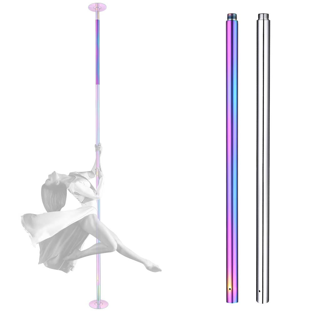 Yescom 3.4 FT New Chrome Dancing Pole Extension for 45 mm Professional Pole  Fitness Spinning Pole Accessories, Silver 