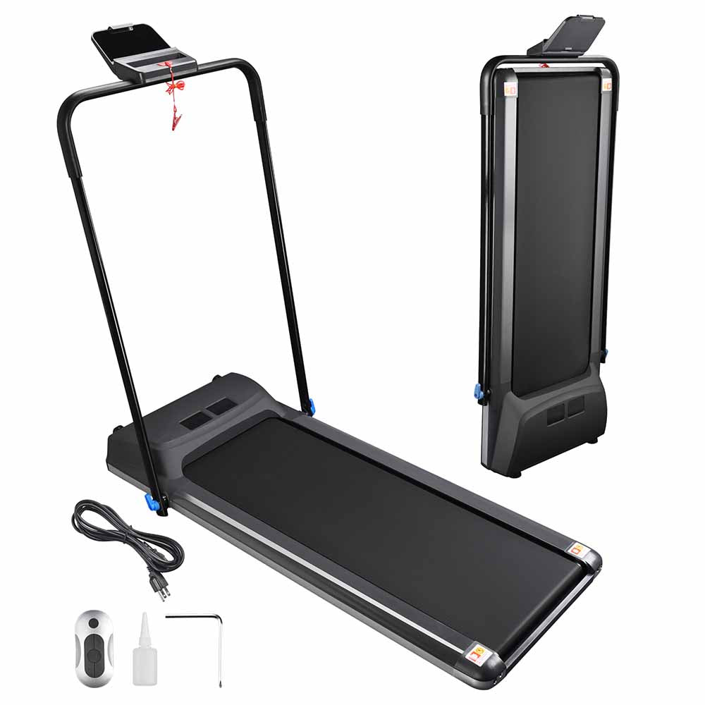 Yescom Underdesk Treadmill Walking Pad with Handrail Remote 1.5 HP Image