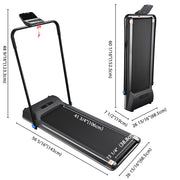 Yescom Underdesk Treadmill Walking Pad with Handrail Remote 1.5 HP Image