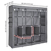 Yescom 70" Portable Wardrobe Storage Clothes Closet Organizer