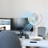 Yescom 11" Desk & Pedestal Fan with Remote Quiet Cooling Fan