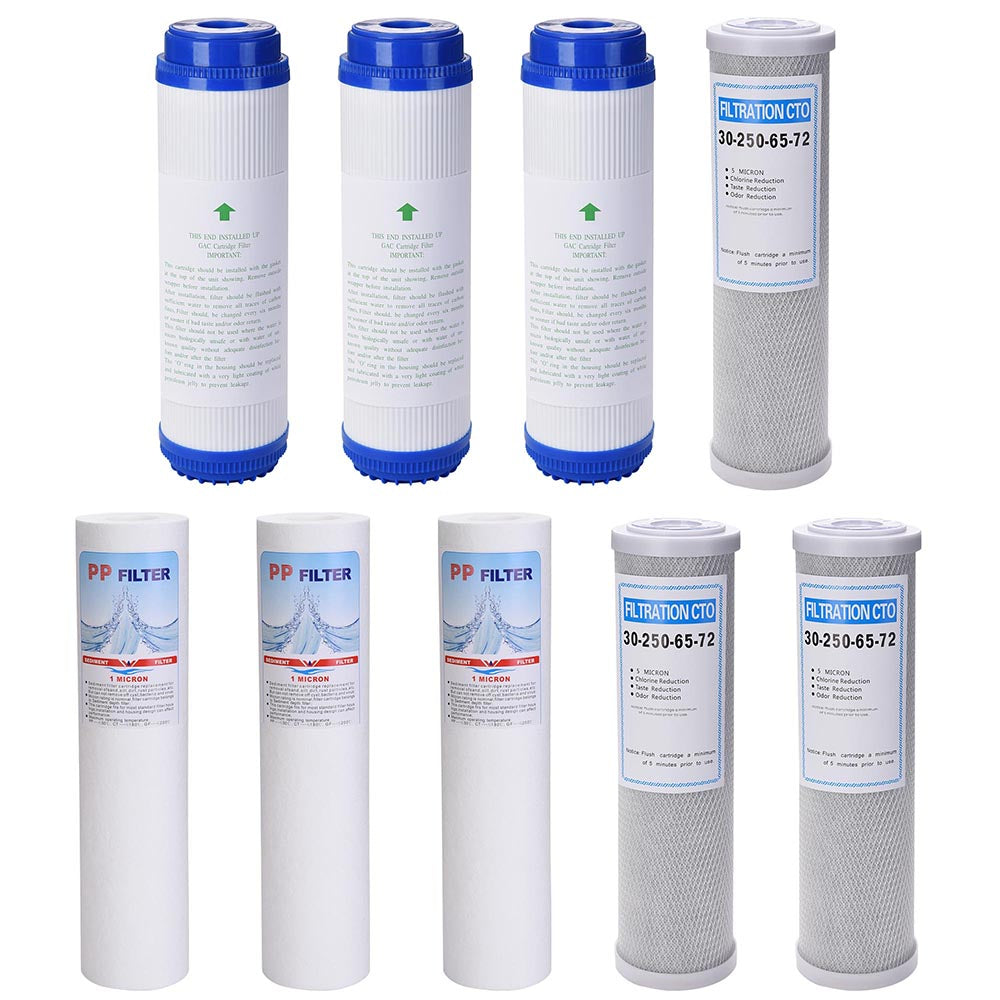 Yescom Under Sink Water Filter Replacement Cartridge 9 Pack Image