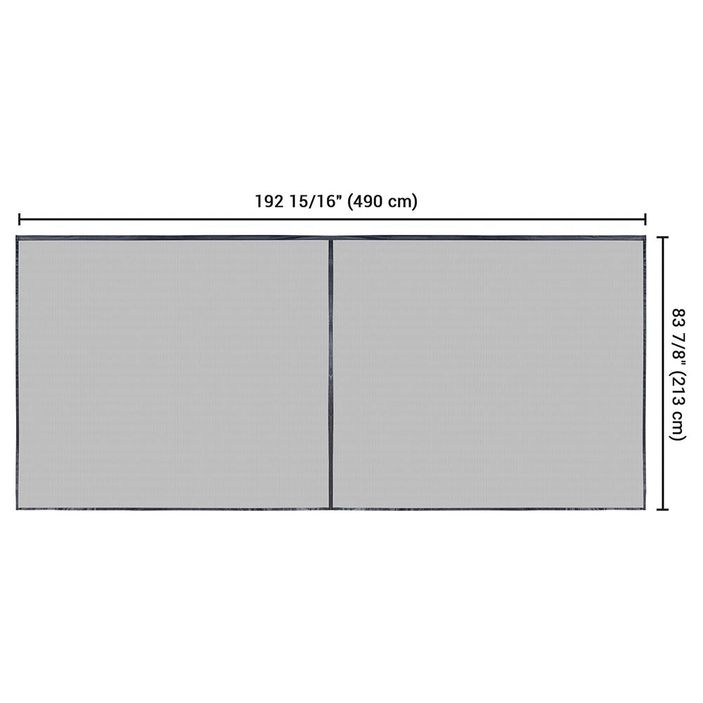 Yescom Magnetic Garage Screen Door for 2 Car Garage 16x7ft Image