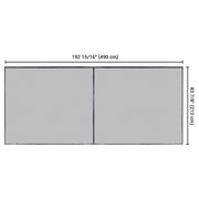 Yescom Magnetic Garage Screen Door for 2 Car Garage 16x7ft Image