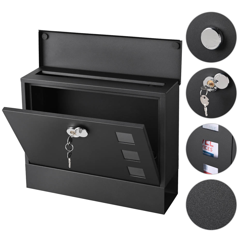 Yescom Lockable Mailbox Wall Mount 14x12x4 in Image