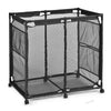 Yescom 35x33x22 Mesh Pool Storage Bin Rolling Cart Organizer