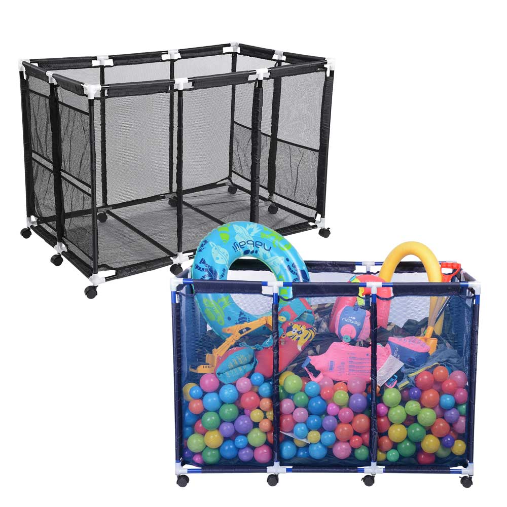 Yescom Pool Float Storage Outdoor Rolling Bin 48"x30"x34" Image