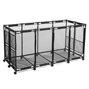 Yescom 65" Pool Toy Storage Large Rolling Cart Mesh Bin, Black Image