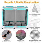 Yescom 48" Pool Toy Storage Bin Mesh Rolling Cart Heavy Frame Image