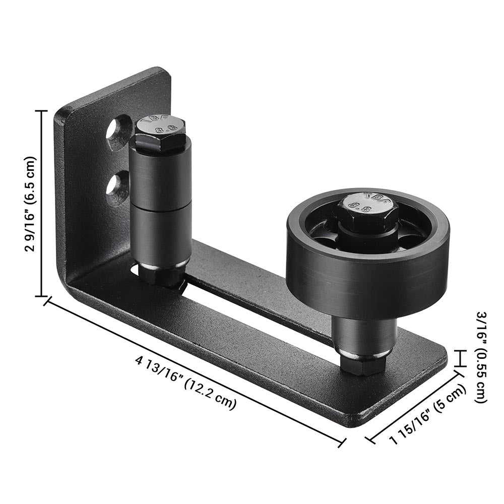 Yescom 8in1 Barn Door Floor Guide Roller (1.6" to 3.5") Image